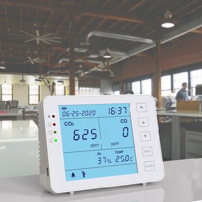 Indoor Air Quality Monitor for Carbon Dioxide, Carbon Monoxide, Tvoc, Hcho Multifunctional Gas Meter