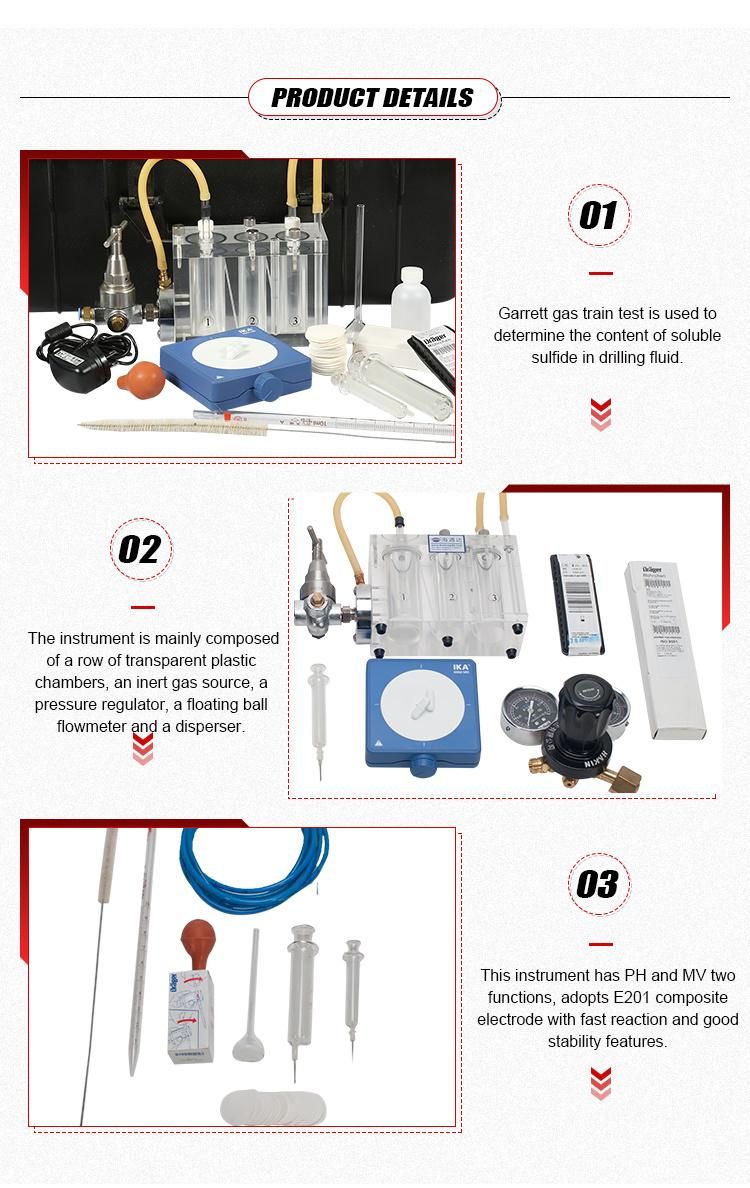 Garrett Gas Train Kit for measuring sulfides and carbonates/MODEL QTH