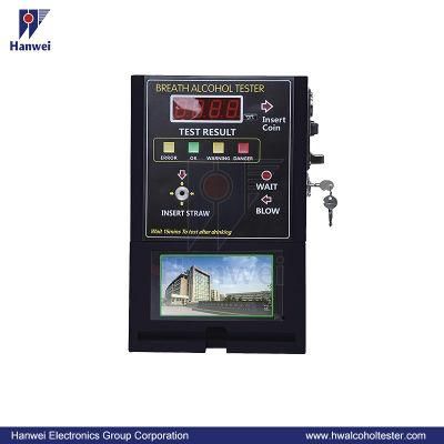 Coin-Operated Alcohol Tester with 7&quot;LCD Ad-Screen for Public Occasions (AT319V)