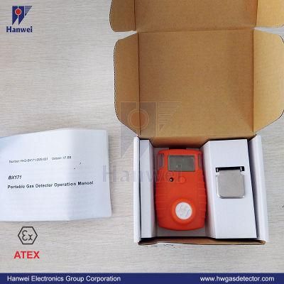 Atex Certified Portable 0-100ppm H2s Hydrogen Sulfide Gas Detector (BX171)