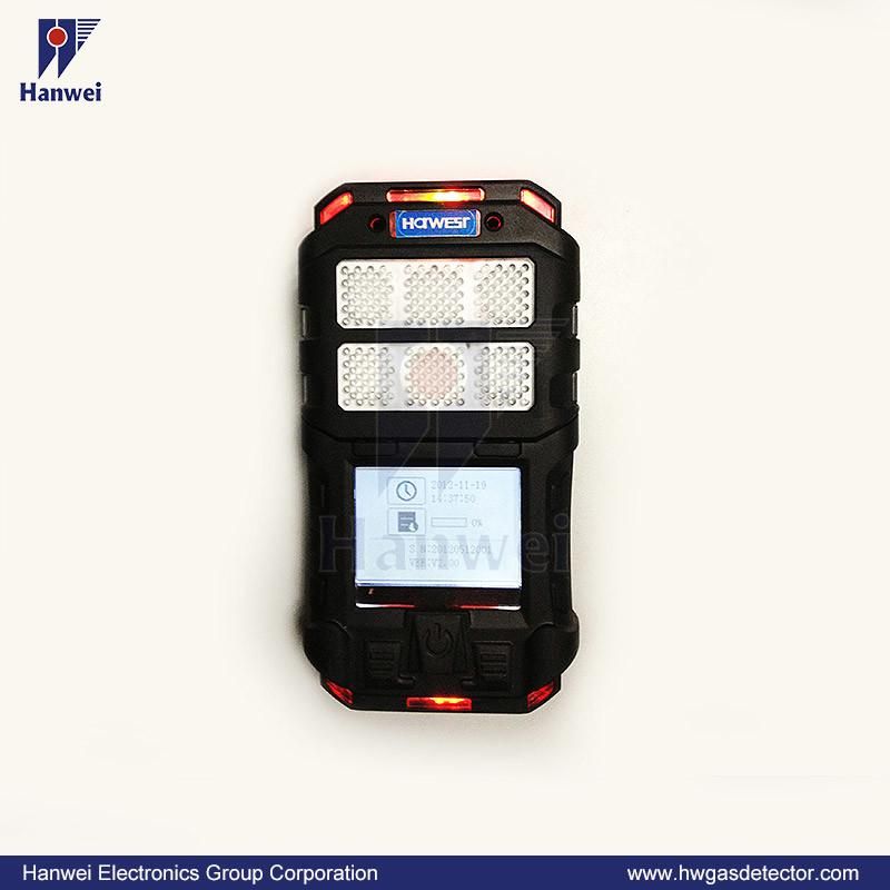 E6000 for Petrochemical Plant Portable Multi Gas Detector, Measure 5 to 6 Gases Sound + Light Alarm