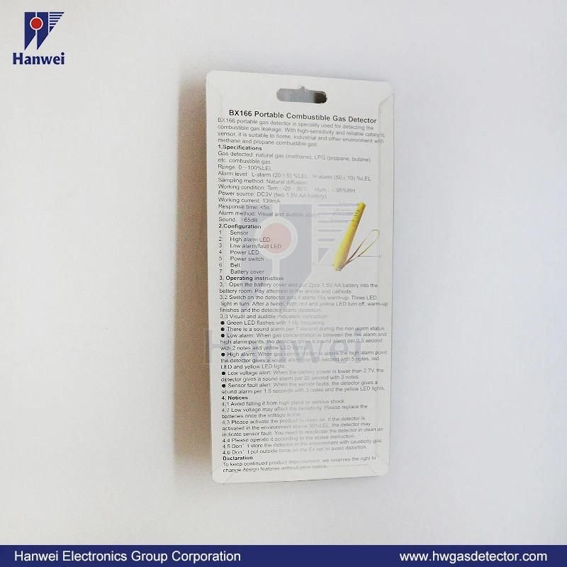 High Sensitivity Portable LPG Propane Gas Leak Detector (BX166)