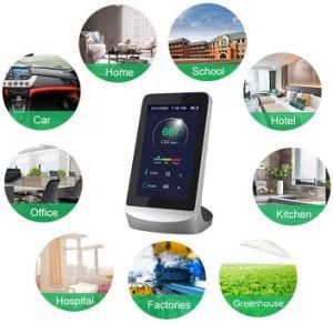 CO2 Detector Monitor Meter WiFi Mini Detector Portable Air Quality Monitor Carbon Dioxide Monitor CO2 Meter Detector