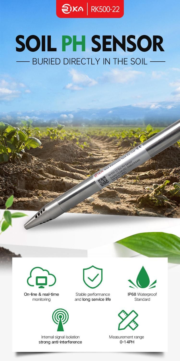 Rika Rk500-22 Final Manufacture Online Monitoring pH Electrode for Soil pH Testing
