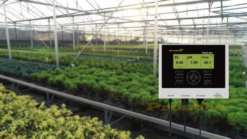 Precise pH Ec Monitor for Hydroponic Greenhouse Aquaponic