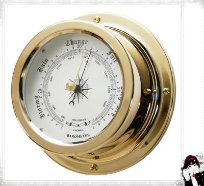 Yacht Barometer Brass Case 150mm