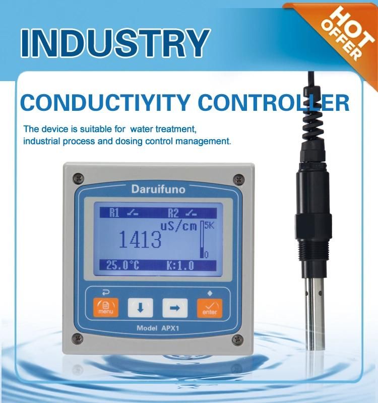Salinity 128*64 LCD Water Aec Equipment Analog Conductivity Meter for Water