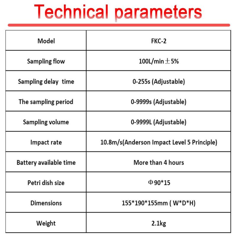 Fkc-2 Planktonic Bacteria Sampler Biological Air Sampler