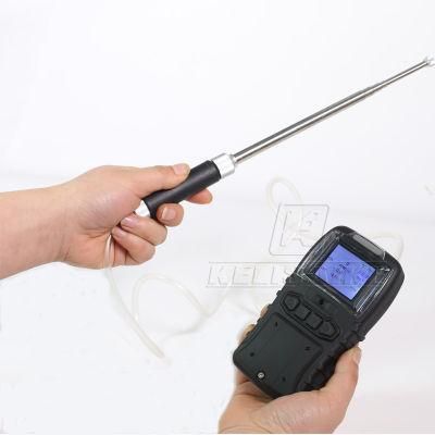 Rechargeable 5 in 1 Gas Analyzer O2 CH4 Co H2s Ex Gas Leak Alarm Device Multi-Gas Detector