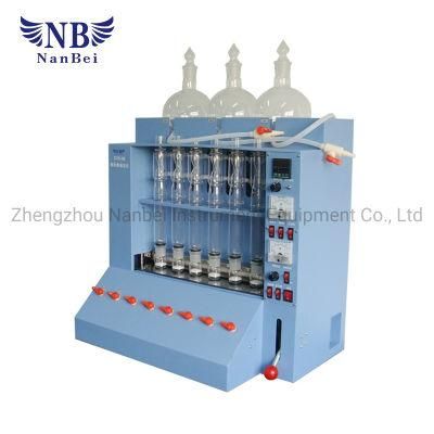 Crude Fiber Analyzer with Acid Alkali Washing Method