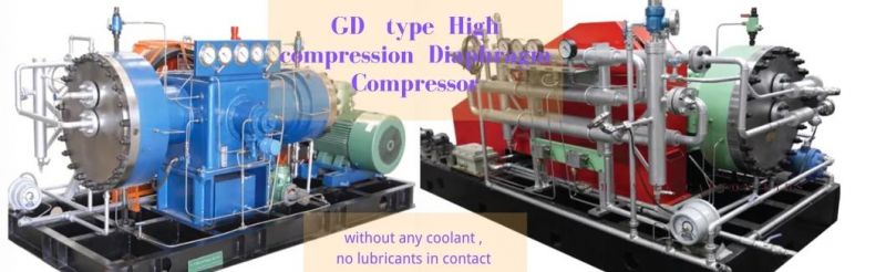 100MPa 20 MPa Poisonous Nitrogen Dioxide No2 Chlorine Gas Industrial Gas Diaphragm Compressor